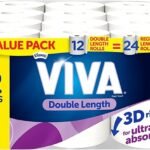 VIVA Paper Towel Double Length Paper Towels 12 Count
