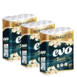 120x Toilet Rolls Soft Tissue 3 Ply Evo Luxury Quilted Absorbent Bulk Savings - Image 2