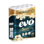 120x Toilet Rolls Soft Tissue 3 Ply Evo Luxury Quilted Absorbent Bulk Savings - Image 4
